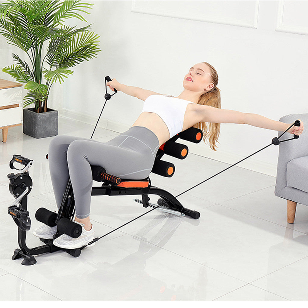 Abdominal Trainers Abdominal Workout Machine Thighs Buttocks Rodeo Height Adjustable Sit-up Exerciser Home Trainer