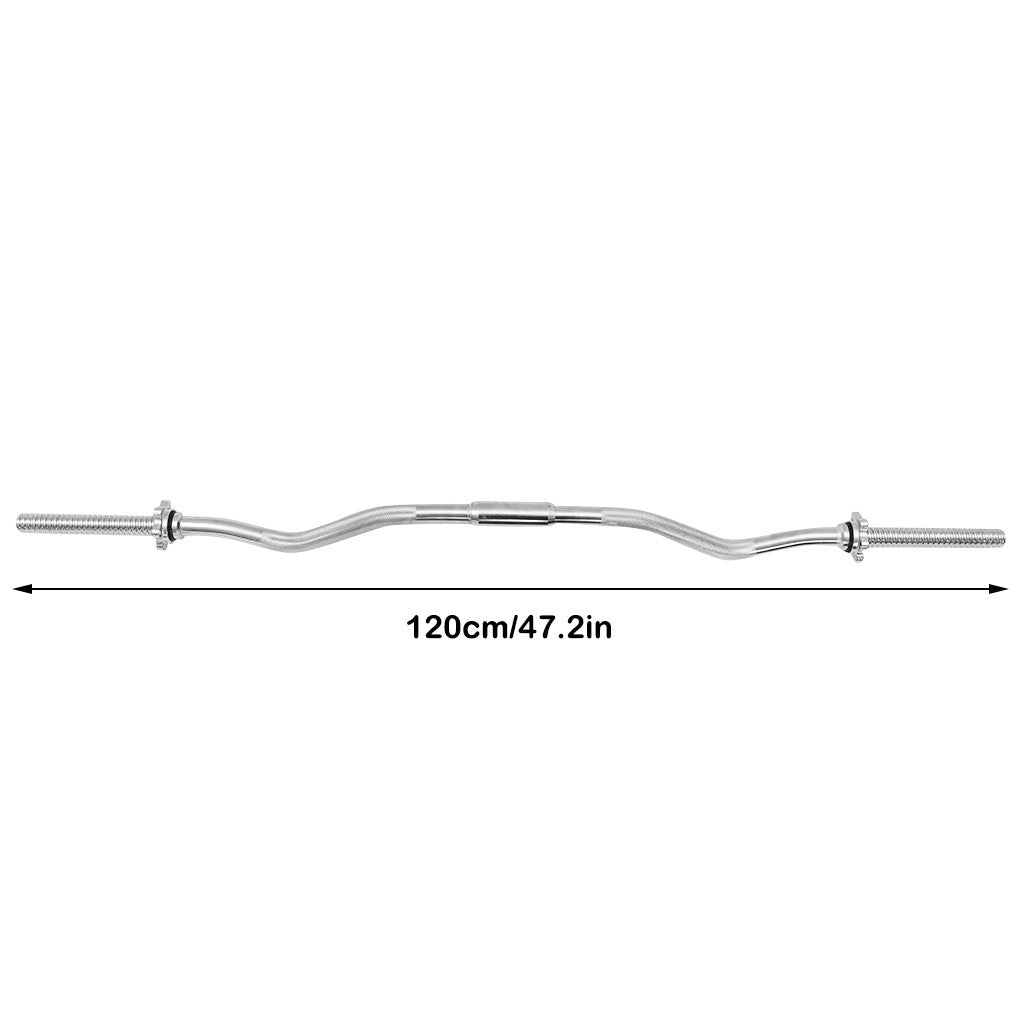 Barbell Dumbbell Curl Bar Weight Lifting Curl Barbell Gym Exercise Workout