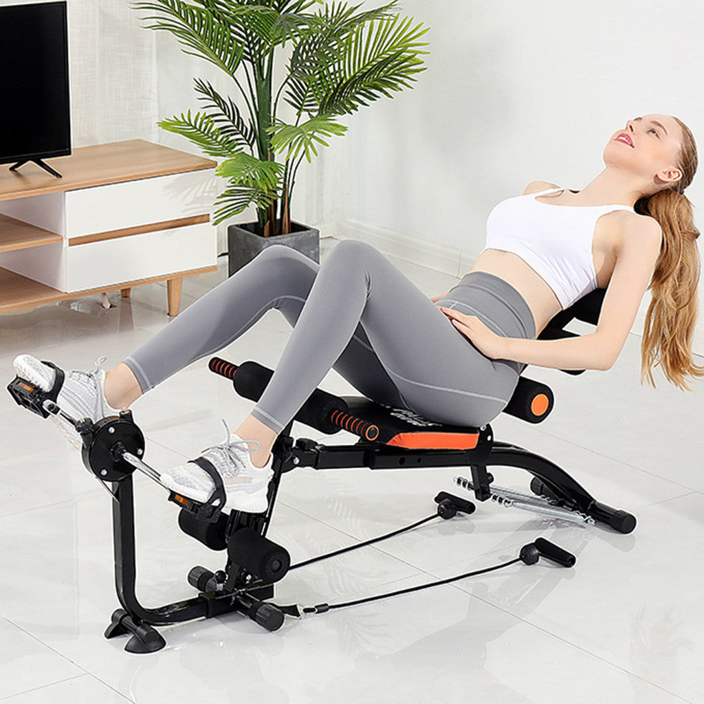 Abdominal Trainers Abdominal Workout Machine Thighs Buttocks Rodeo Height Adjustable Sit-up Exerciser Home Trainer