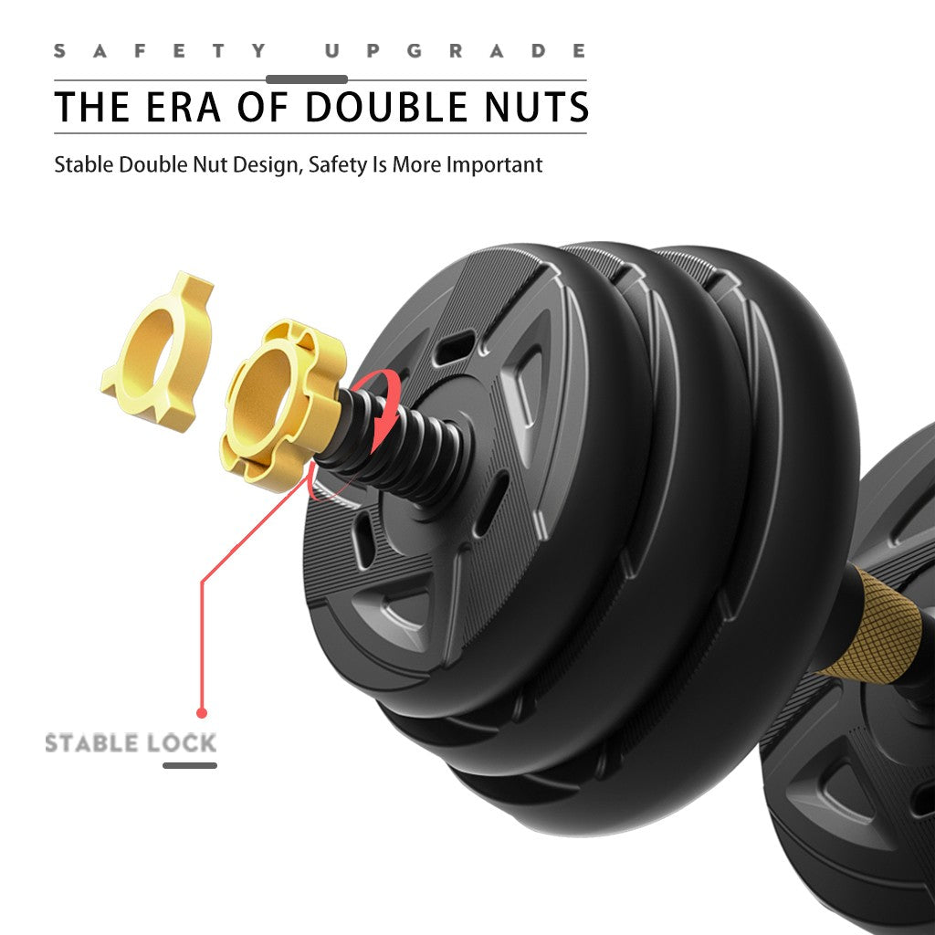 Adjustable Weights Dumbbells Set, Free Weights Set With Connecting Rod 10KG