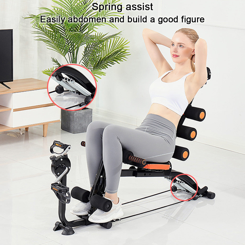 Abdominal Trainers Abdominal Workout Machine Thighs Buttocks Rodeo Height Adjustable Sit-up Exerciser Home Trainer