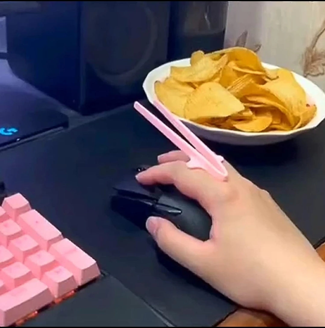 7pcs Finger Chopsticks for Gamers,Snack Clips,Gaming Finger