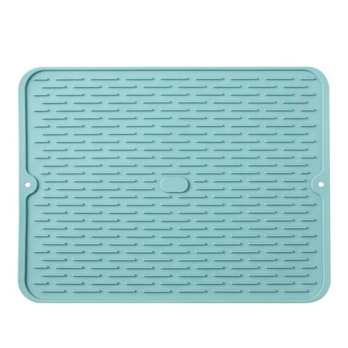 Silicone Durable Cushion Drying Mat For Kitchen Counter Draining Tableware